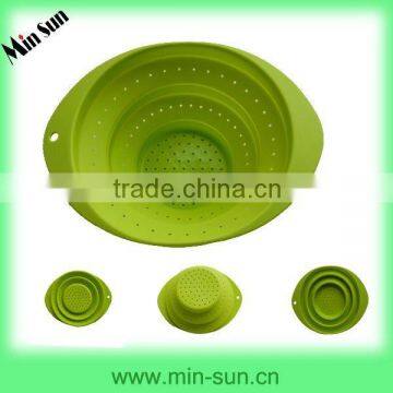 Kitchen Collapsible Silicone Strainer For Washing Fruit/Vegetable