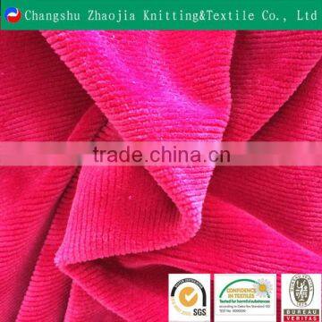 China polyester pink cheap wide wale corduroy upholstery fabric manufacturer from China factory