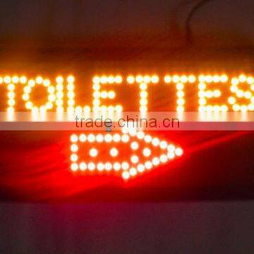 2012 New ABS Led Toilettes Moving Sign