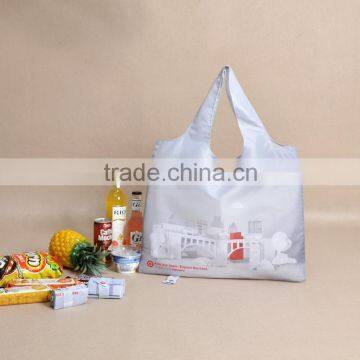 High-capacity folable nylon shopping bag