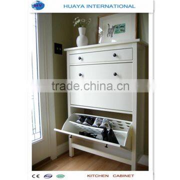 high gloss white color shoe cabinet design