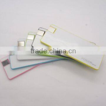 2015 new promotation super slim card battery credit powerban items 3000mah