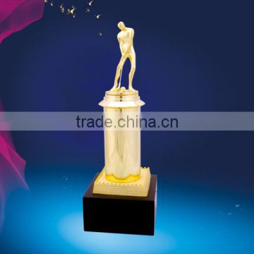 Factory Wholesale Metal Gold Golf Trophy Cup