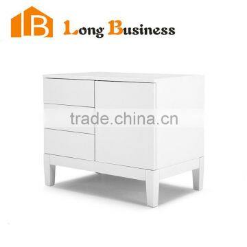 LB-AL5465 Modern White Wooden Sideboard in Living Room, Storage Cabinet Sideboard