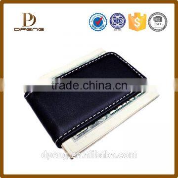 Custom High Quality Women Real Leather Money Clip simple money clip