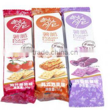 snack food packaging plastic bag for potato chips