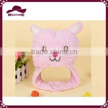 Cute child sherpa animal hat kid hat with ears