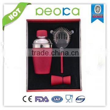colorful stainless steel plastic jigger,measuring cup