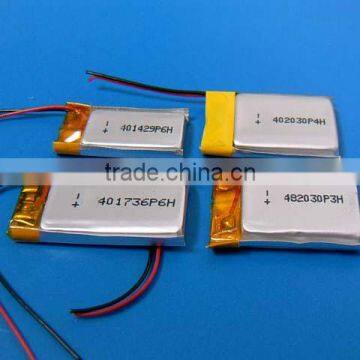 light weight lipo rechargeable battery 3.7v mah