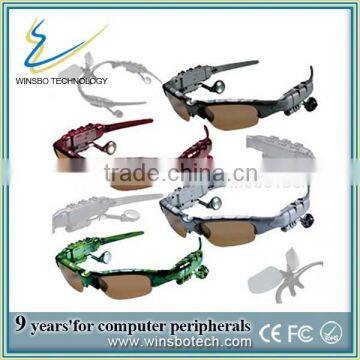 Portable sunglasses Mp3 with bluetooh, bluetooth glasses with Mp3