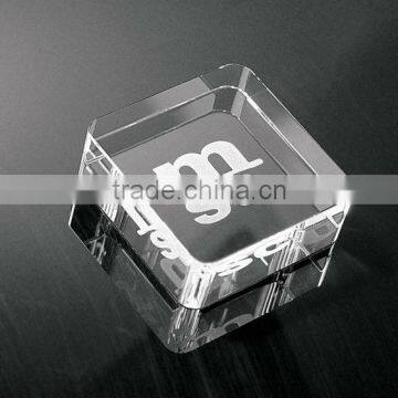 Customized clear acrylic paperweight stand