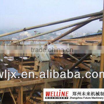 WELLINE high efficiency shaking table gold ore processing line