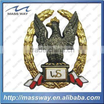 souvenir custom double plating eagle 3D pin badge