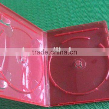 11mm Bluray Dvd Case Red Double With Print Blu-ray Logo