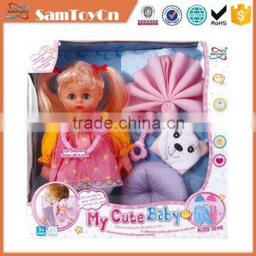 14 inch girl toy baby doll with IC