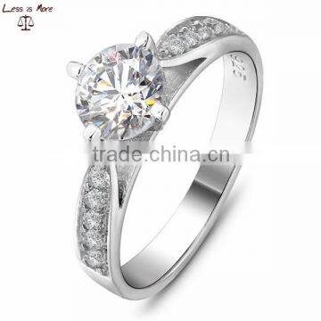 2015 New AAA Zircon Micro Inlay Wedding Ring 925 engagement Ring