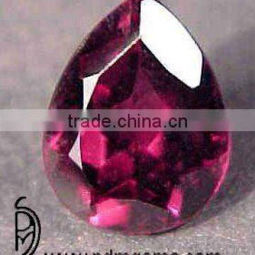 Rhodolite Semi Precious Gemstone Pear Cut For Finger Gold Ring From Manufacturer/Wholesaler