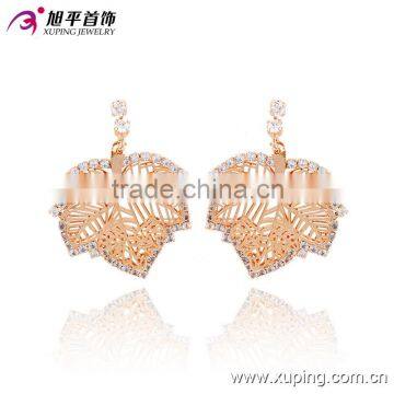 Wholesale 2015 new gold design unique brass latest model trends fashion earrings