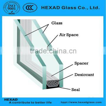 Hiigh Quality 6+14A+6mm Insulated/Hollow Glass for Curtain Wall