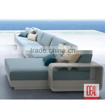 Classic Style L Shape Outdoor Rattan Sofa With Waterproof Cushion photo-5