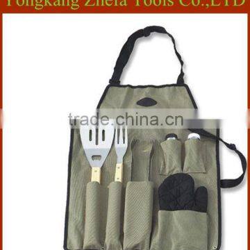 hot selling cheap price stainless steel bbq apron tool set