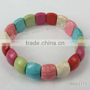 Hot sales turquoise bracelet with dyed color