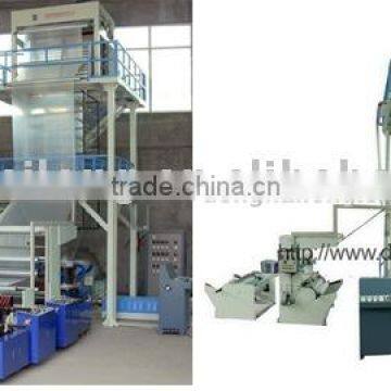Three-layer Co-extrusion Plastic PE Film Blowing Machine