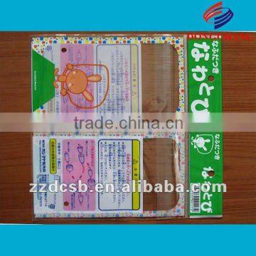 customized plastic bopp bag with header