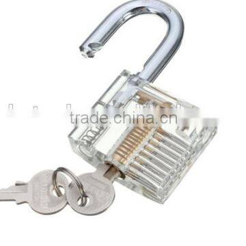 Hot Pick Cutaway Inside View Padlock Lock For Locksmith Practice Training Skill Transparent Practice Padlock
