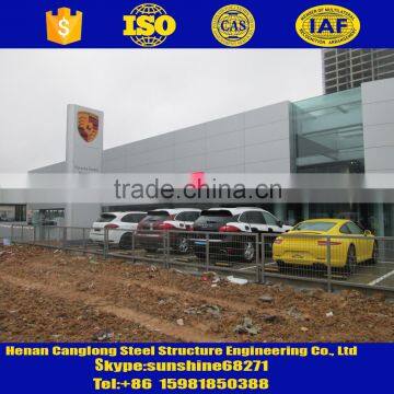 Prefab steel structure car showroom design