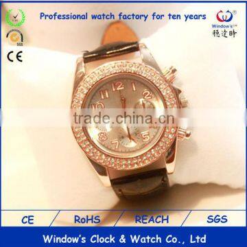 Japan movt diamond quartz watches made in China