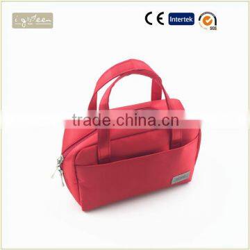 Red cosmetic bag Materials stain