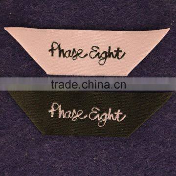 Dark Color With Bright Letters Fashion Woven Clothing Labels For Bags photo-5