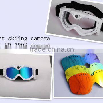 Hot-selling mini camera HD 720P sport skiing camera THB029 sport glasses camera