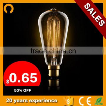 amber e27 40w edison bulb, glass industrial edison bulb 220V /110V 60w edison bulbs