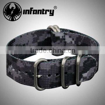 Infantry 2015 Smart Sport Army Black Nylon Watch Bands