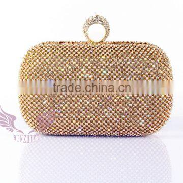 Fashion purses clutch evening bag wedding clutch bag chain rhinestone clutch ring clutch purse