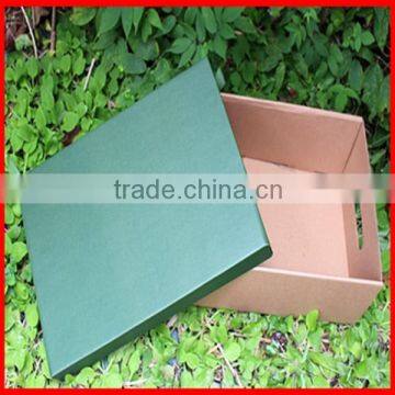 Convenient Design Cheap Green Corrugated Fresh Fruit Packaging Box for Sale