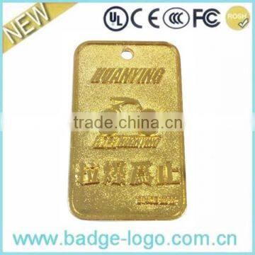 hot sale custom gold plated dog tag