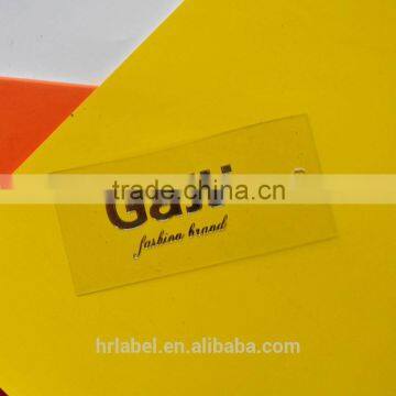 Fashion PVC silver foil hangtags