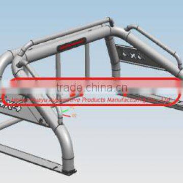 3" American Style Stainless Steel Roll Bar with side handrails for D-max2007-2012