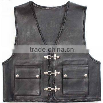 leather shooting vest/motorbike leather vest/biker leather vest vest Motorbike Leather vests / Motorcycle Leather Vests,Custom