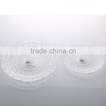 Unique Design Square Embossed Glass Plate