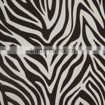 Flocked new design pu artificial leather for sofa and decoration usage