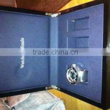 Black colour wooden box for watch