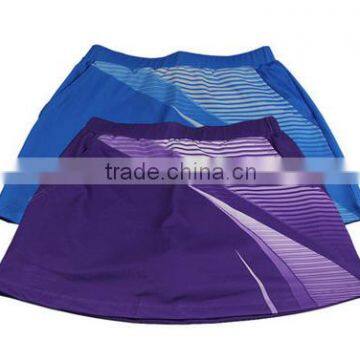 Stan Caleb Custom Women Dri-fit Polyester Striped Mini Tennis Skirt