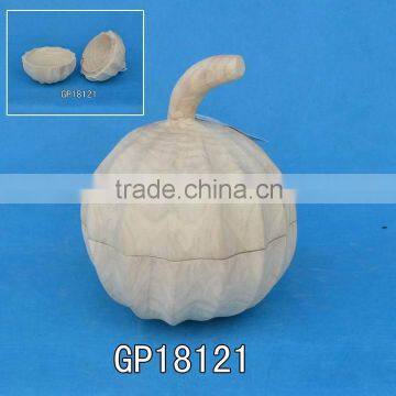 hot sale natural handmade wood wooden pumpkin for home decor