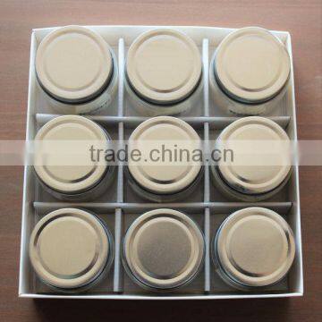 Color Natural Scented Soy Wax Glass Container Personalized Covered Apothecary Candle Jar photo-4