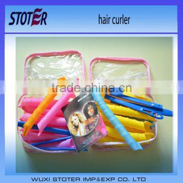 With A Set Hair Hook Plastic Hair Curler