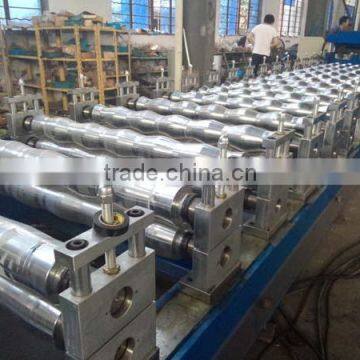 China Manufacture Glazed Roof Tile Roll Forming Machine Metal Step Roof Tile Sheet Rolling Forming Machine photo-3